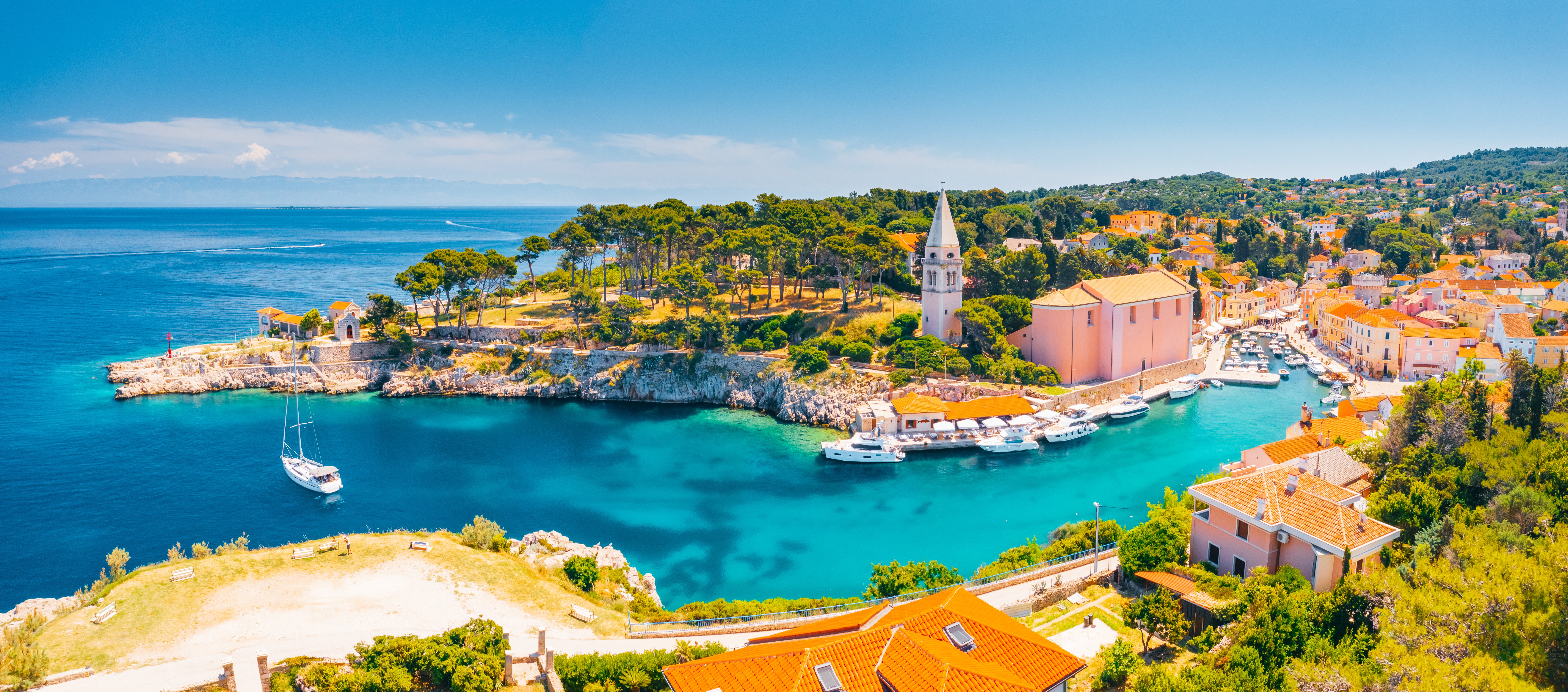 Das malerische Städtchen Veli Lošinj in der Kvarner Bucht